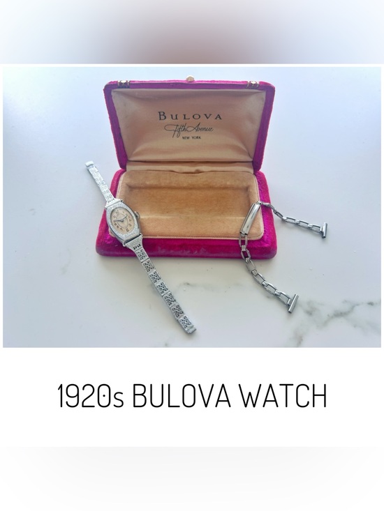 Bulova Accessories - 1920s antique Bulova Dauphine watch case extra strap vintage ladies art deco